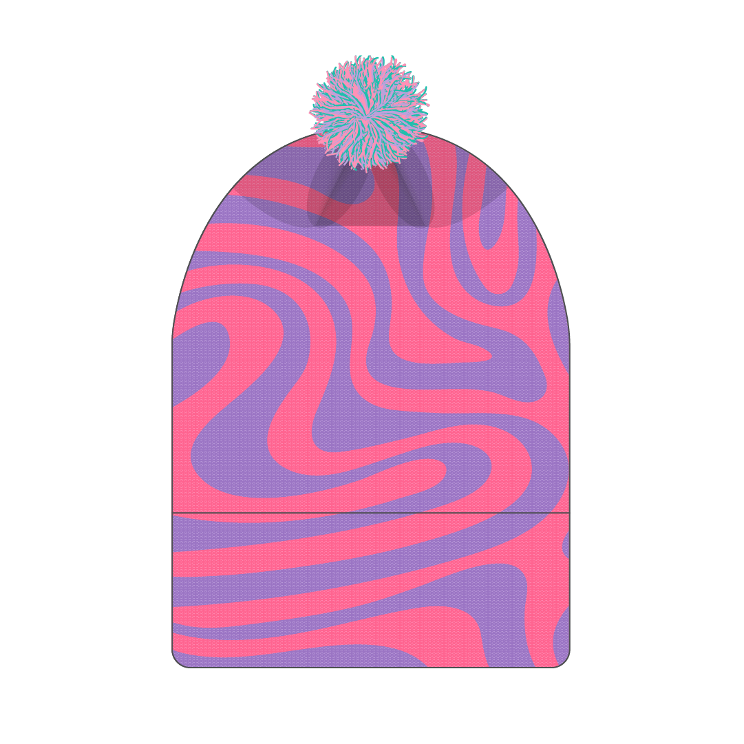Pink Trippy Beanie