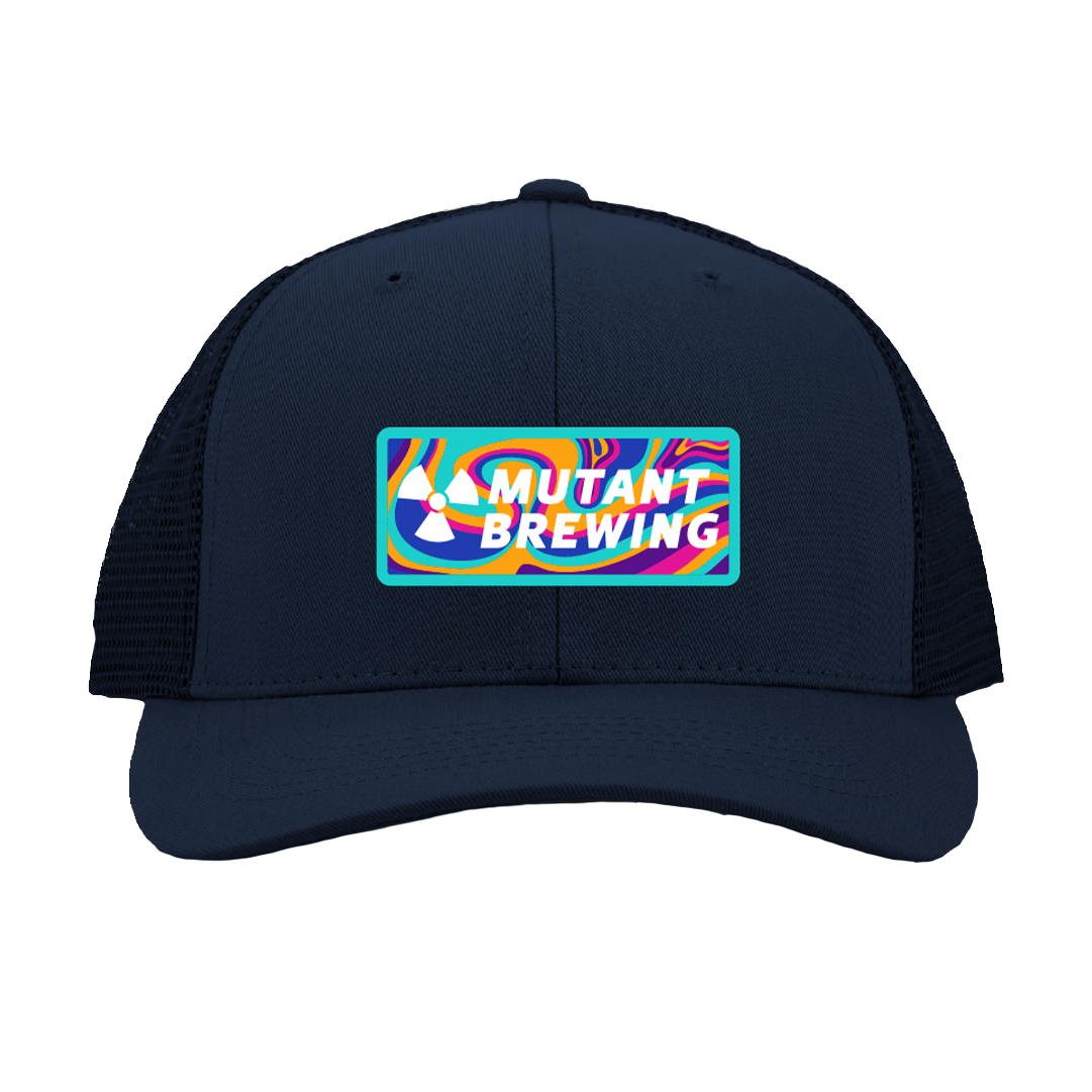 Trippy Trucker Hat - Navy