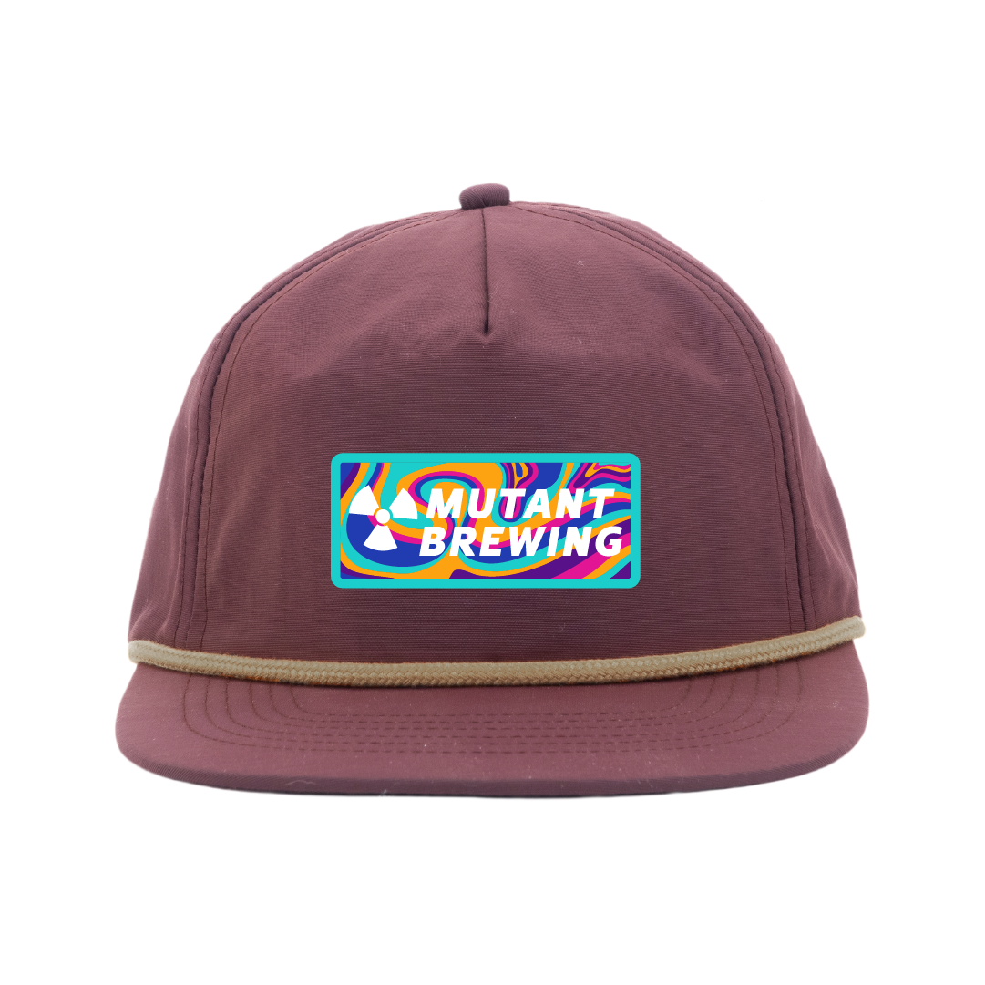 Trippy Rope Hat - Maroon