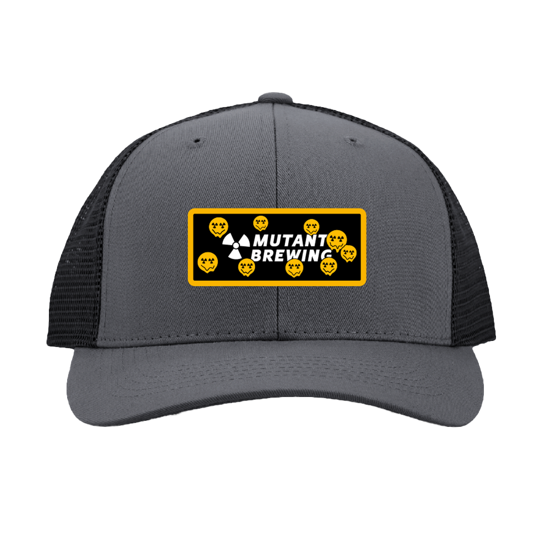 Smiley Trucker Hat - Gray