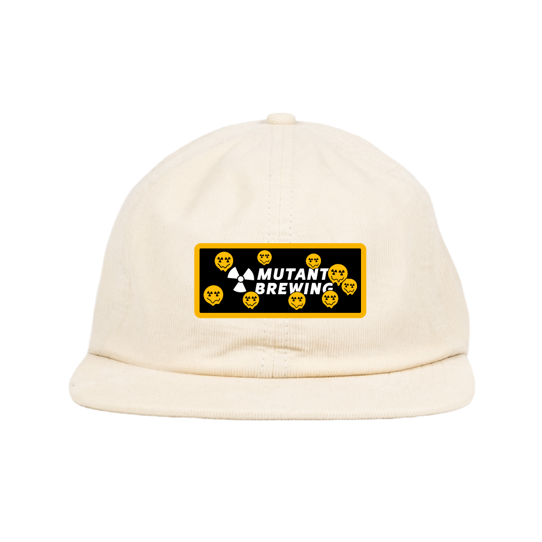 Smiley Snapback Hat - White