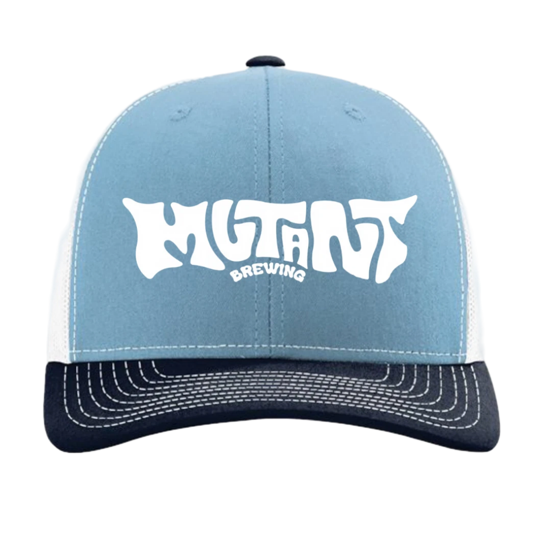 Trucker Hat - Light Blue & Navy