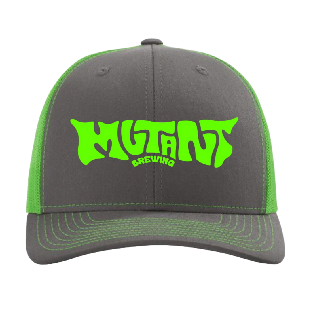 Trucker Hat - Lime Green & Charcoal
