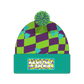 Green Checker Beanie