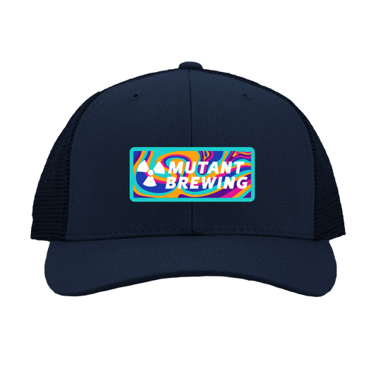 Trippy Trucker Hat - Navy