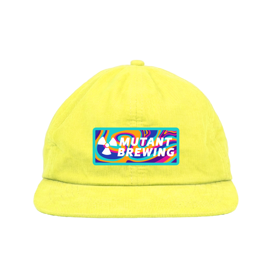 Trippy Snapback Hat - Yellow