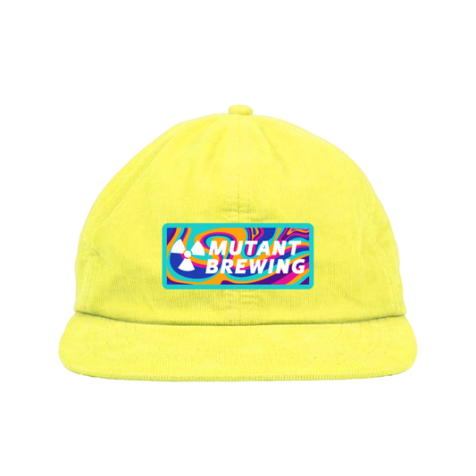 Trippy Snapback Hat - Yellow