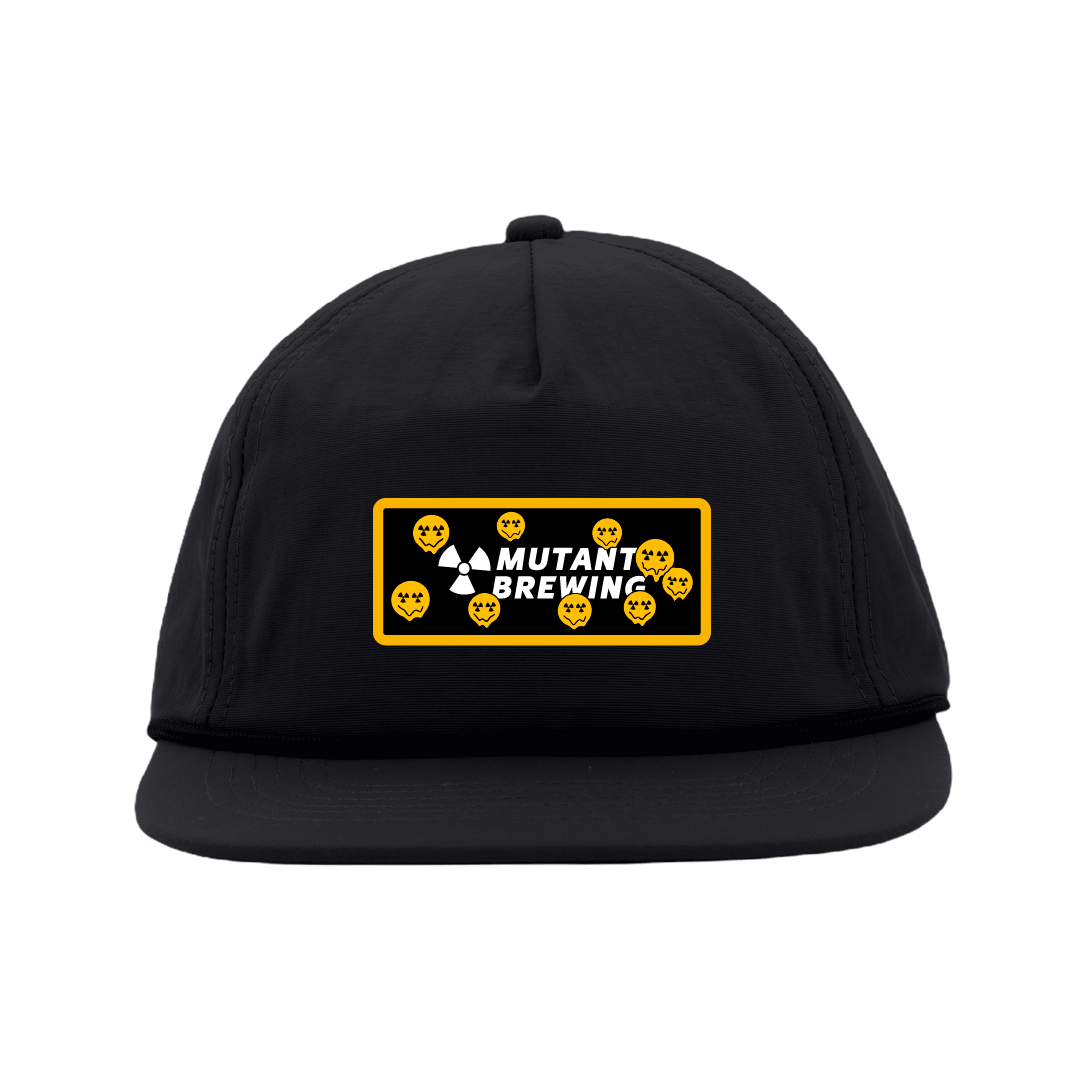 Smiley Snapback Hat - Black