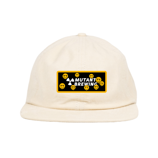 Smiley Snapback Hat - White