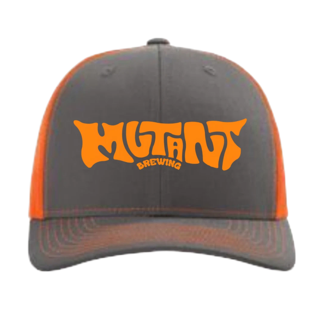 Trucker Hat - Neon Orange & Charcoal