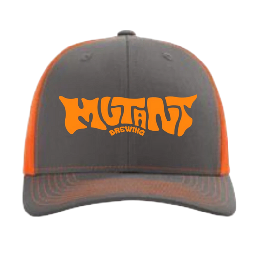 Trucker Hat - Neon Orange & Charcoal